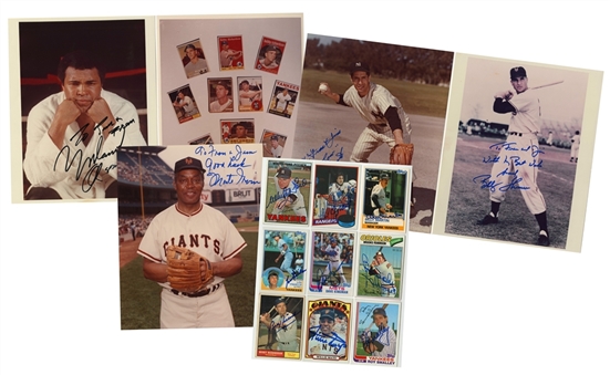 Multi-Sports Signed Items Collection (20+ Different) Including Ali, Mays and Musial (PSA PreCert)